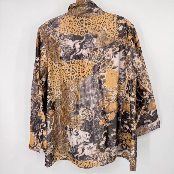 Sharon Young size XL Womens Multi-Pattern Jacket Polyester Blend - Picture 10 of 14